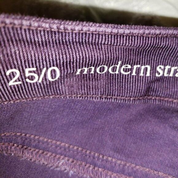 Ann Taylor Loft Corduroys Sz 25 Deep Purple new without tags - Picture 3 of 3